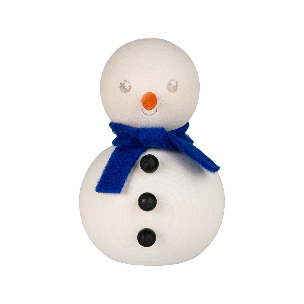 Snowman decoration,  10 cm, ecru