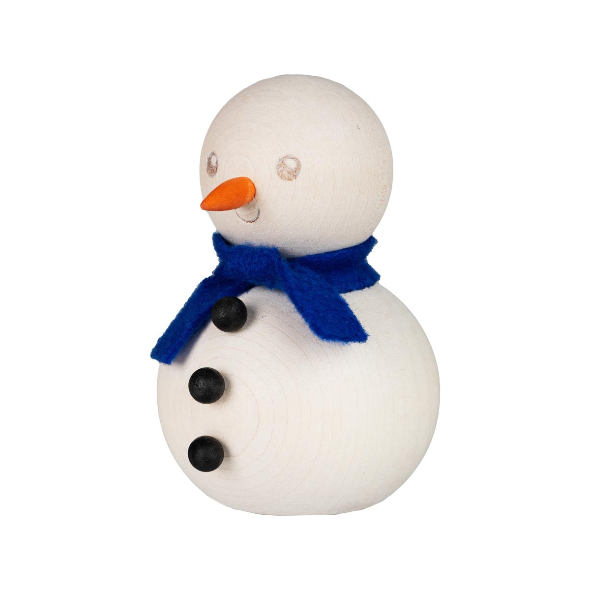 Snowman decoration,  10 cm, ecru