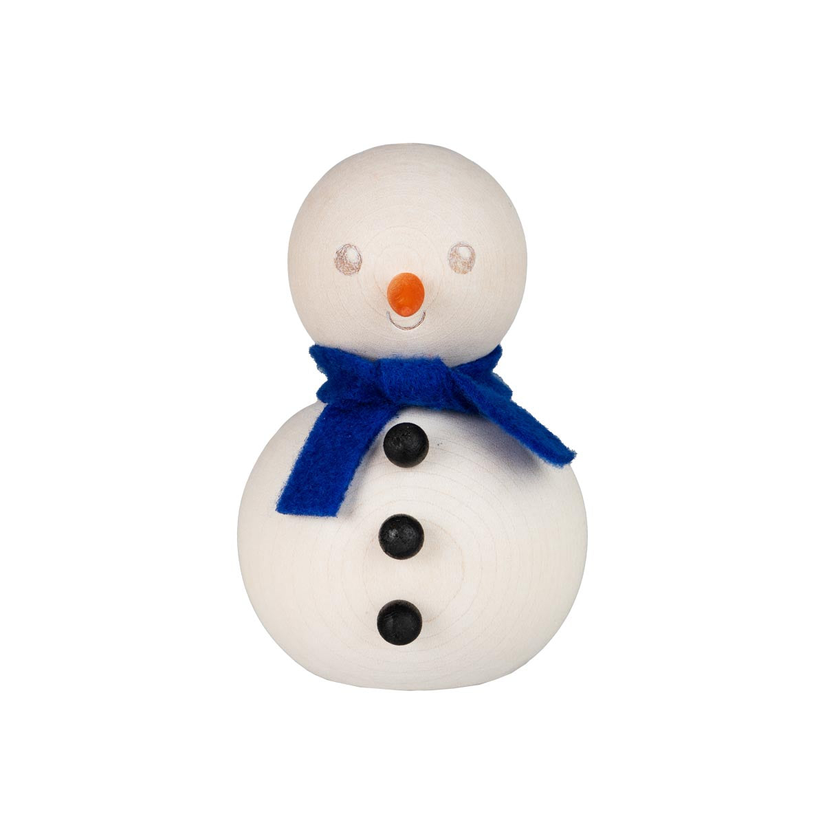 Snowman decoration, 8 cm, ecru
