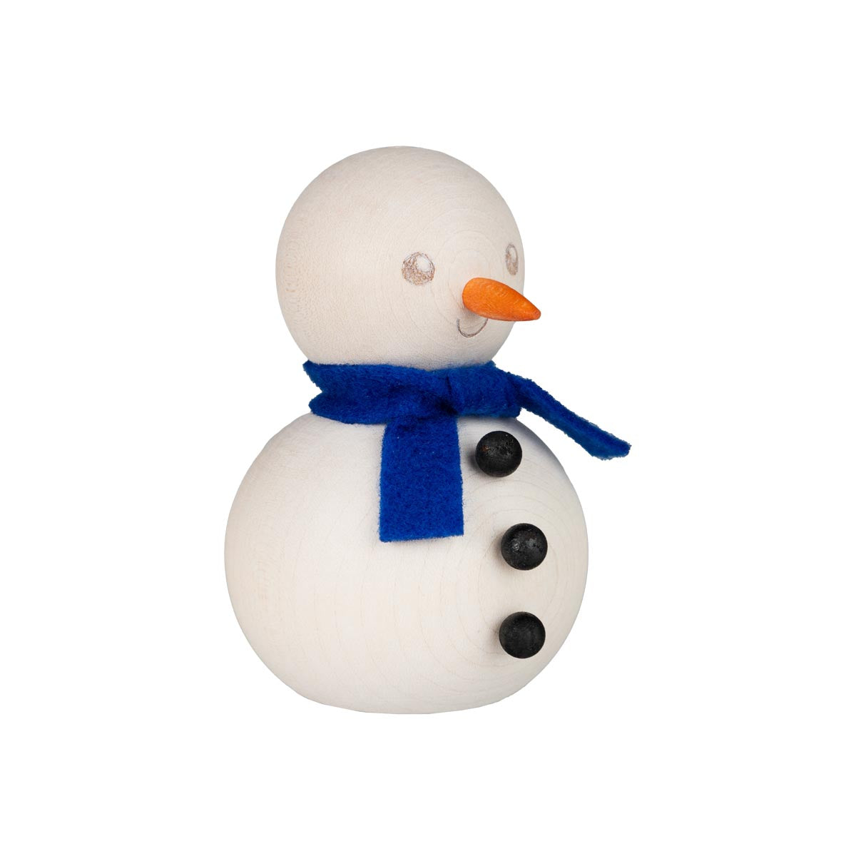 Snowman decoration, 8 cm, ecru