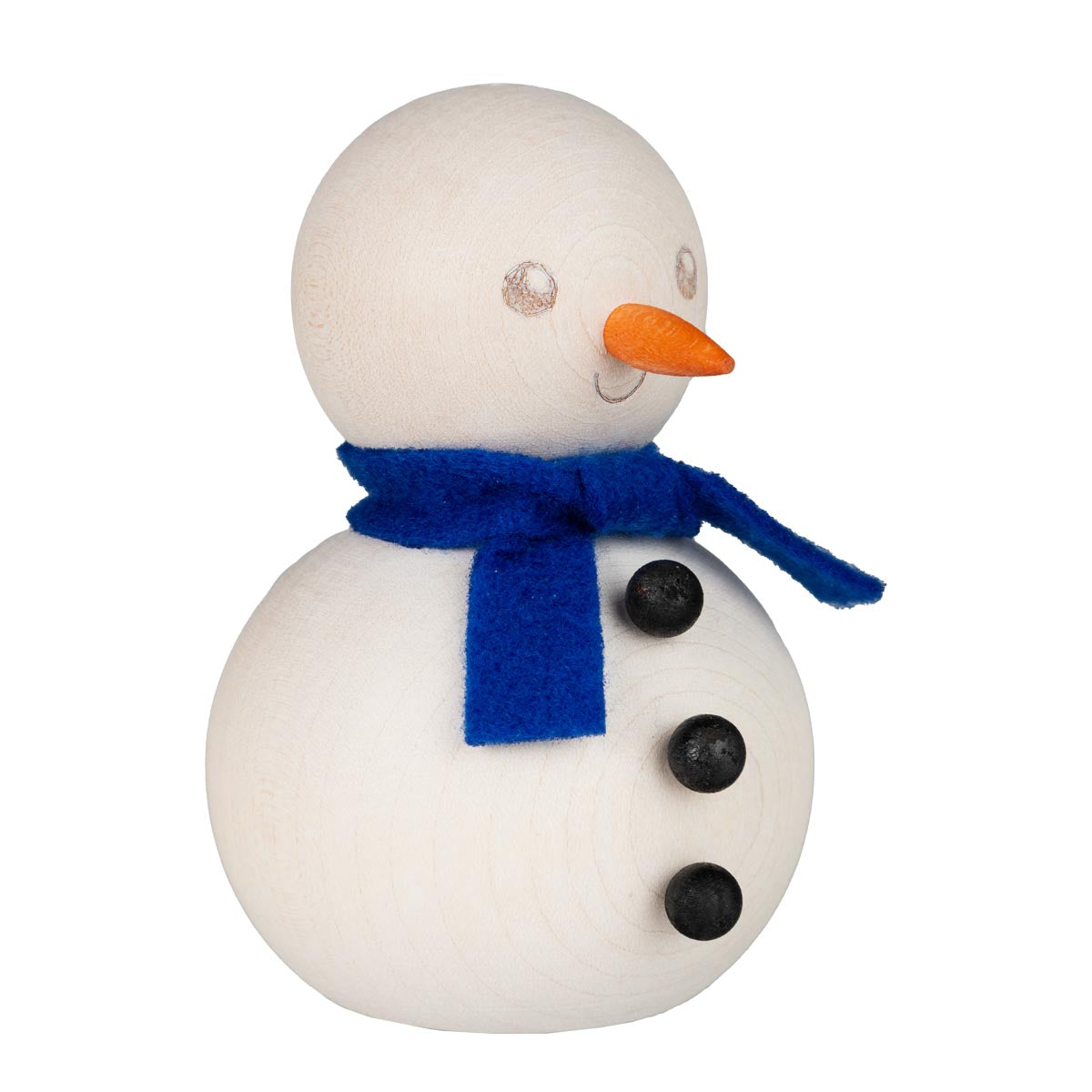 Snowman decoration, 21 cm, ecru