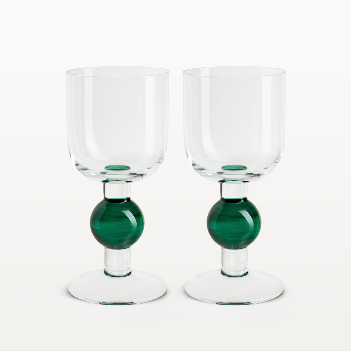 Kupla wine glass, green, 30 cl, 2 pcs