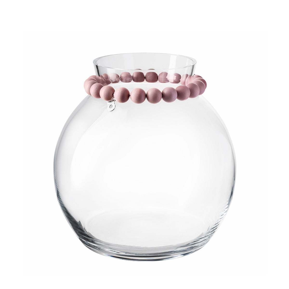 Pore glass vase, 22 cm, light pink