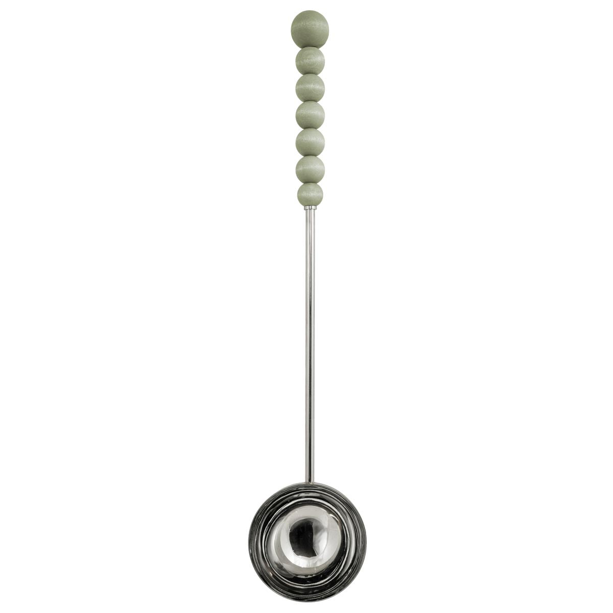 Nuppu sauna ladle, green and silver