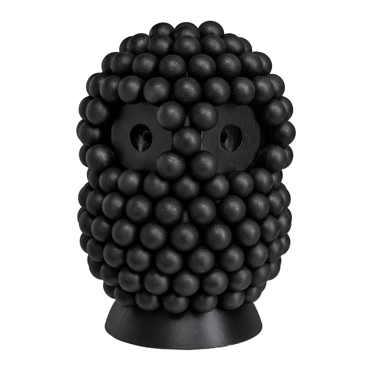 Boreal owl sculpture, 16,5 cm, black