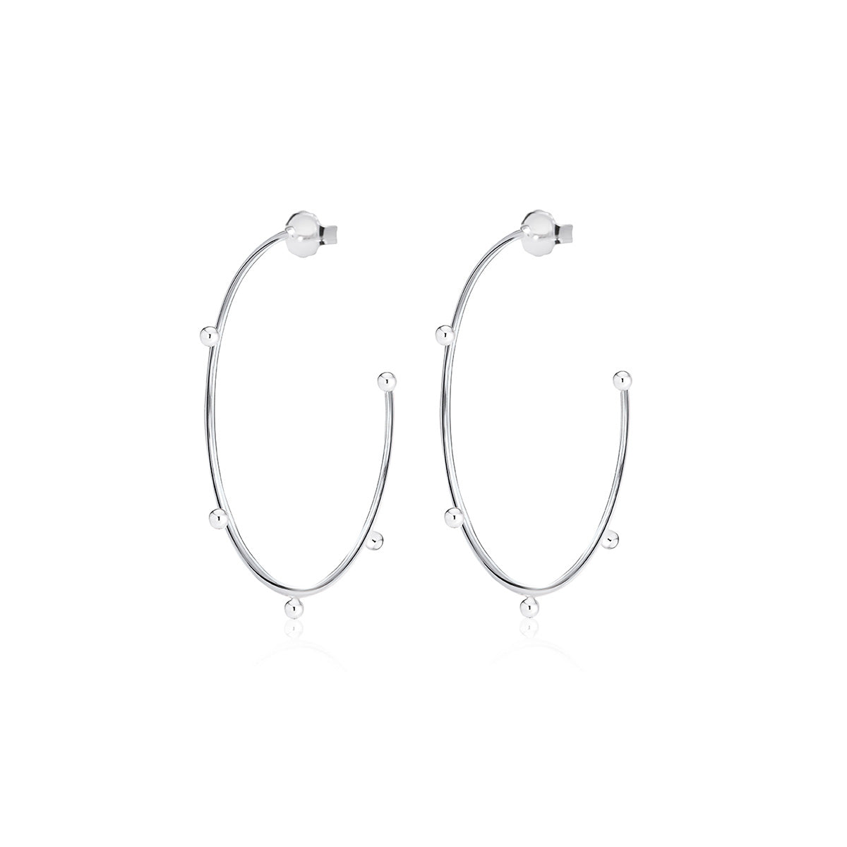 Yllätys hoops, big, silver