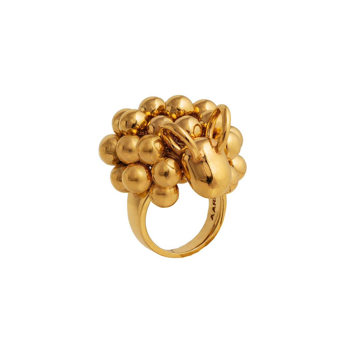 Pässi ring, gold-plated silver