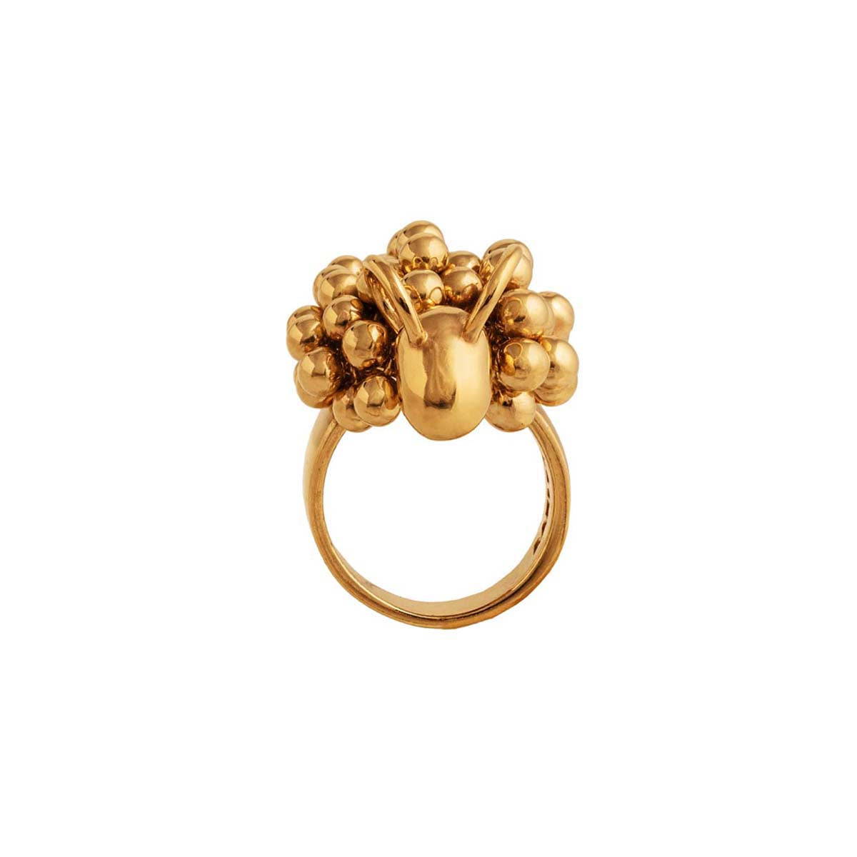 Pohjanpässi ring, gold-plated silver