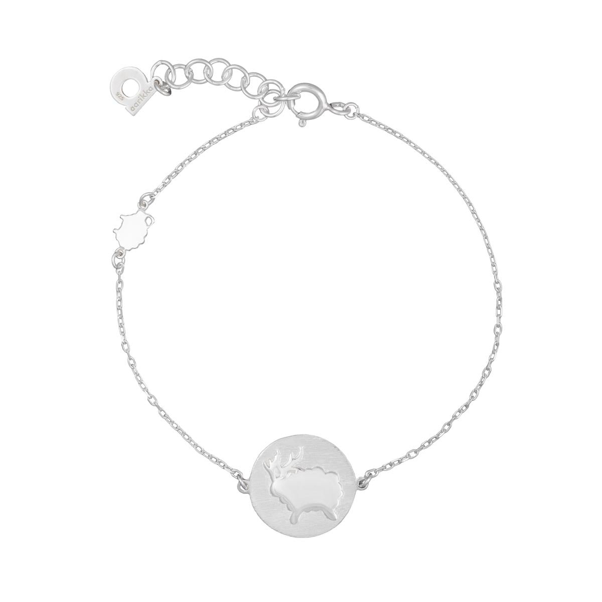 Capricorn bracelet, silver