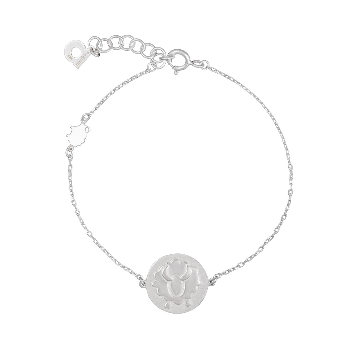 Taurus bracelet, silver