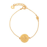 Taurus bracelet, gold-plated silver
