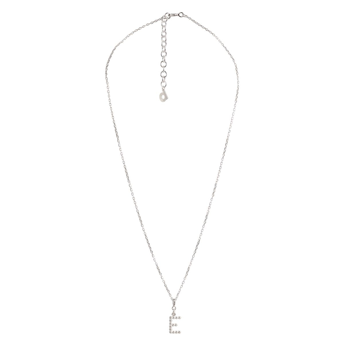 Yllätys Monogram Necklace E, silver