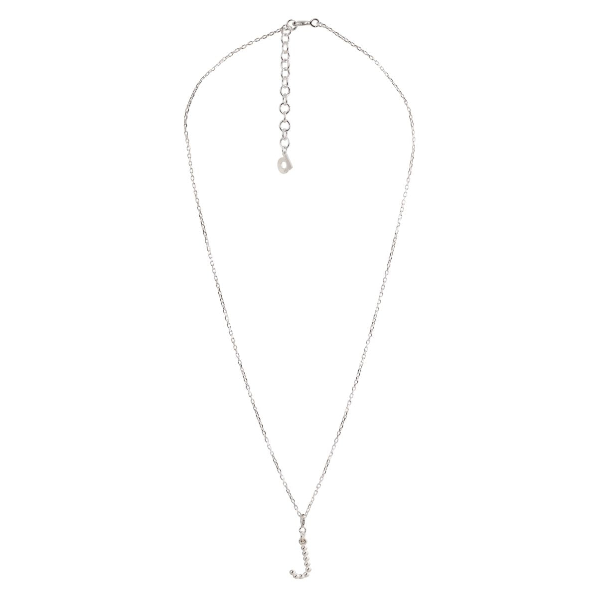 Yllätys Monogram Necklace J, silver