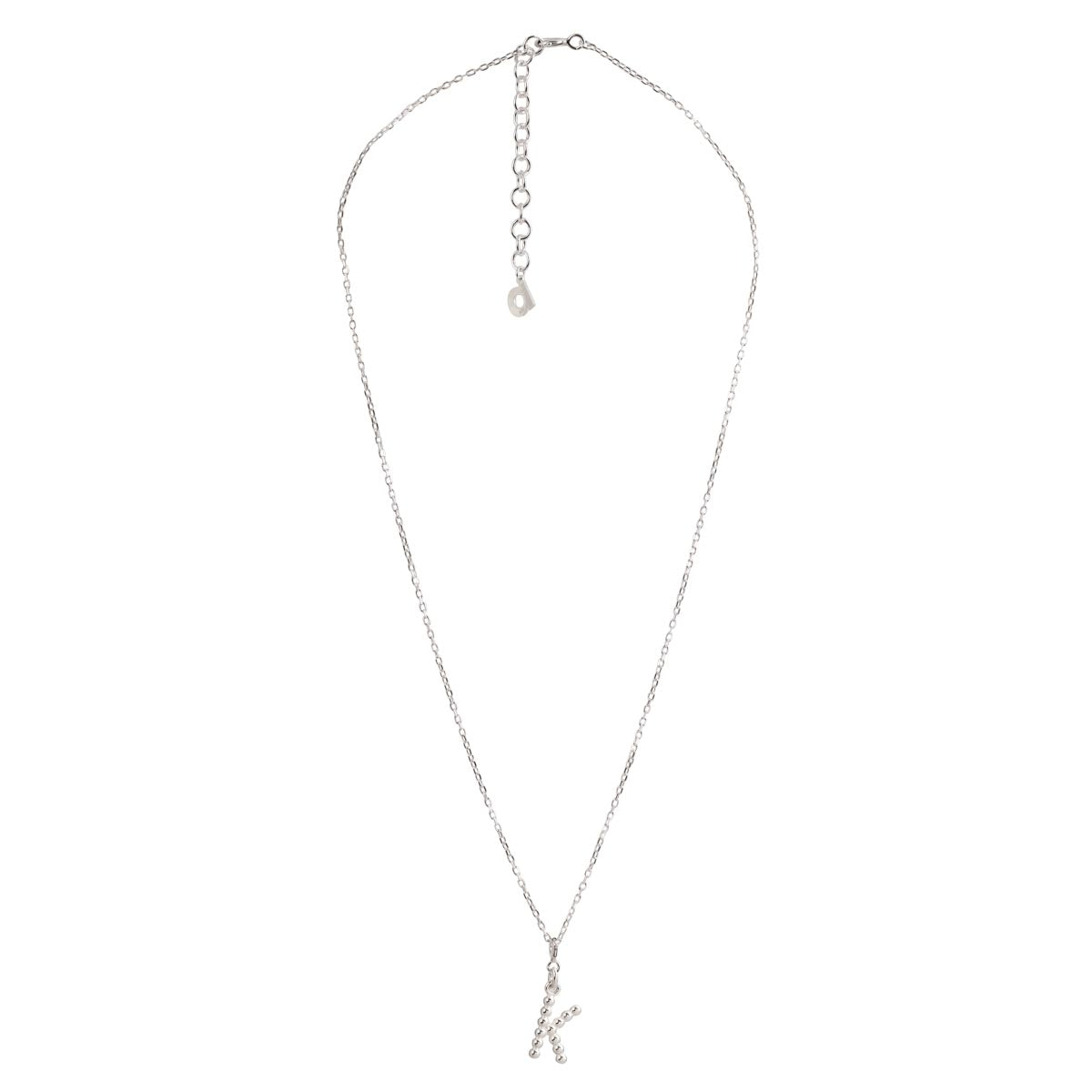 Yllätys Monogram Necklace K, silver