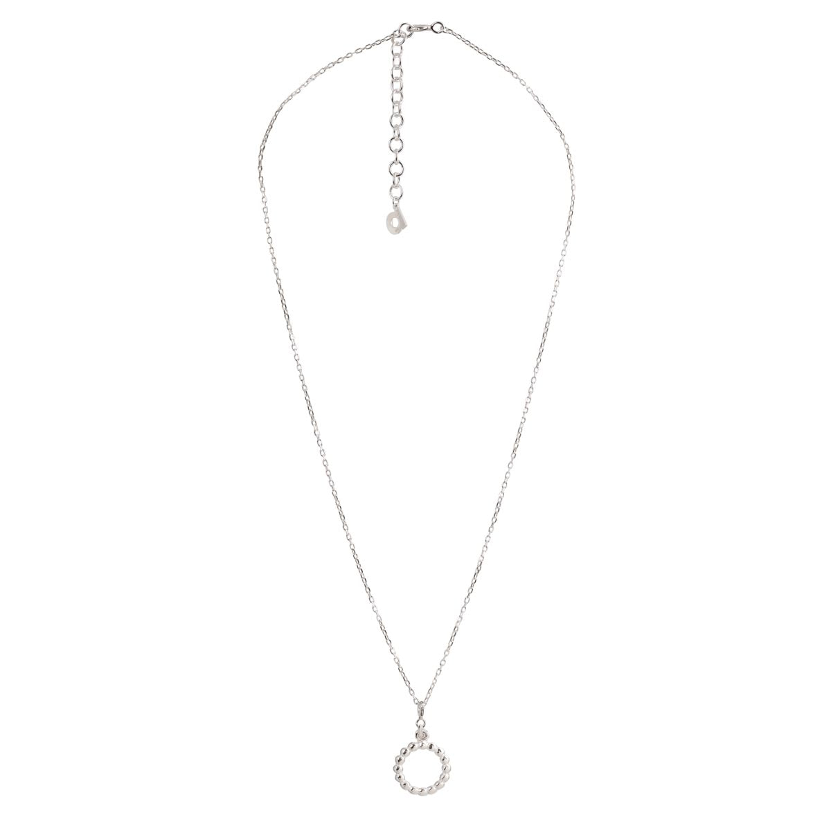 Yllätys Monogram Necklace O, silver