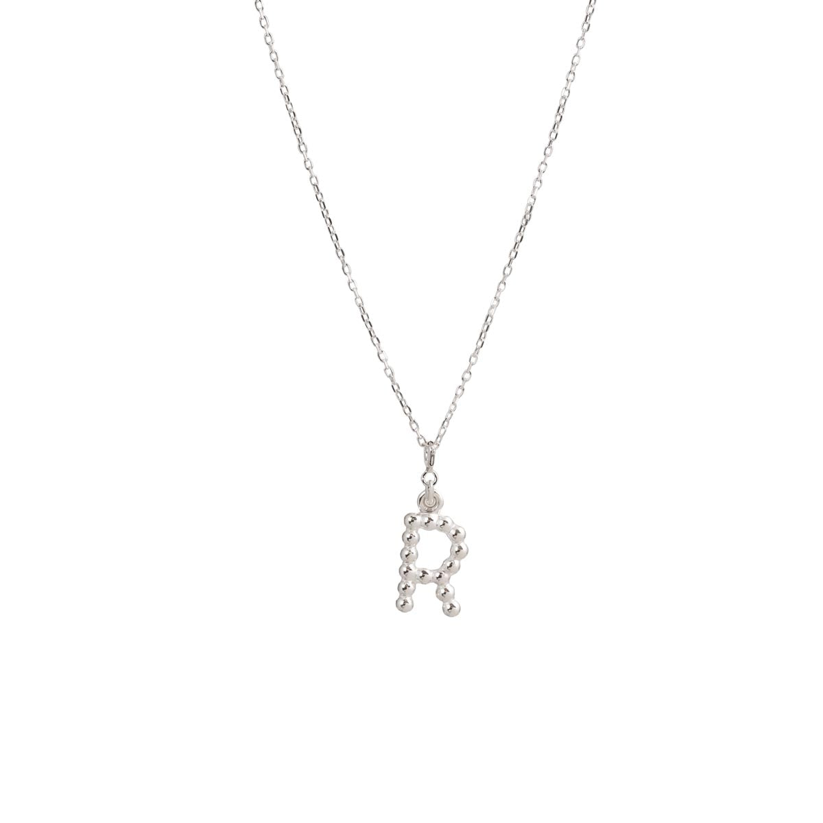 Yllätys Monogram Necklace R, silver