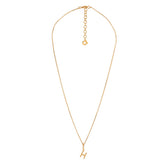 Yllätys Monogram Necklace H, gold-plated silver