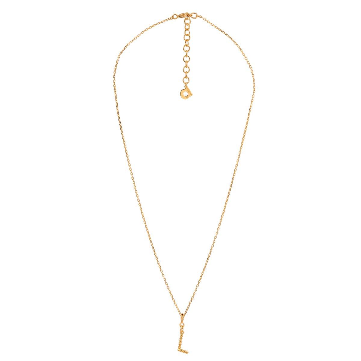 Yllätys Monogram Necklace L, gold-plated silver