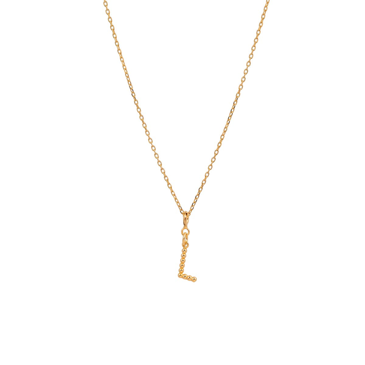 Yllätys Monogram Necklace L, gold-plated silver