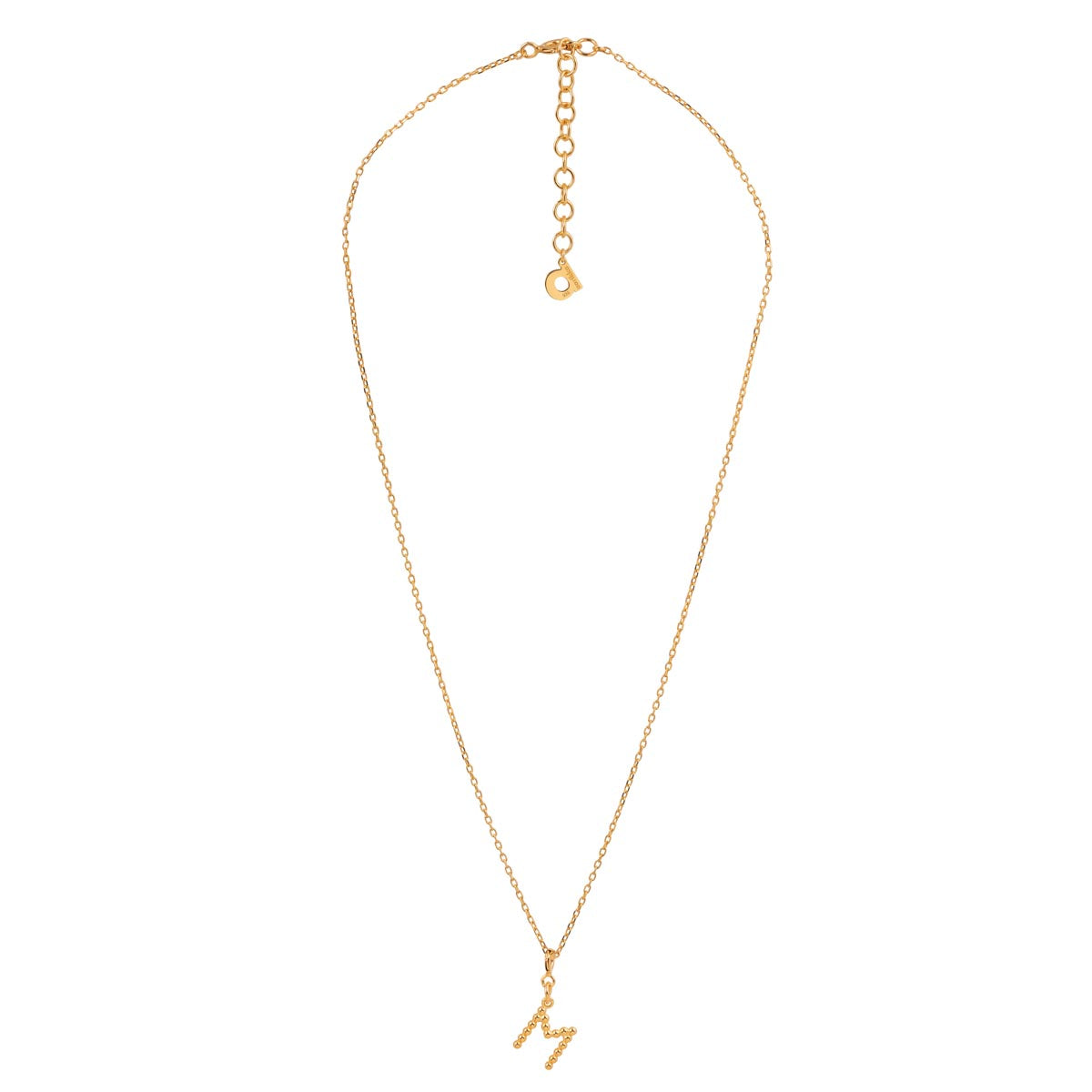 Yllätys Monogram Necklace M, gold-plated silver