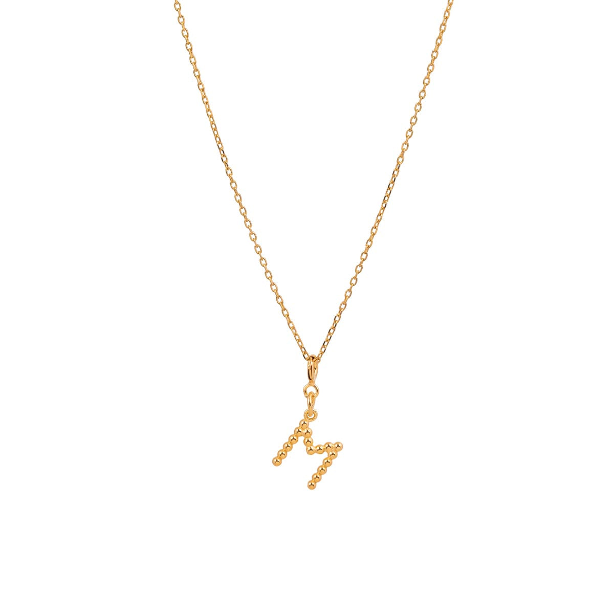 Yllätys Monogram Necklace M, gold-plated silver