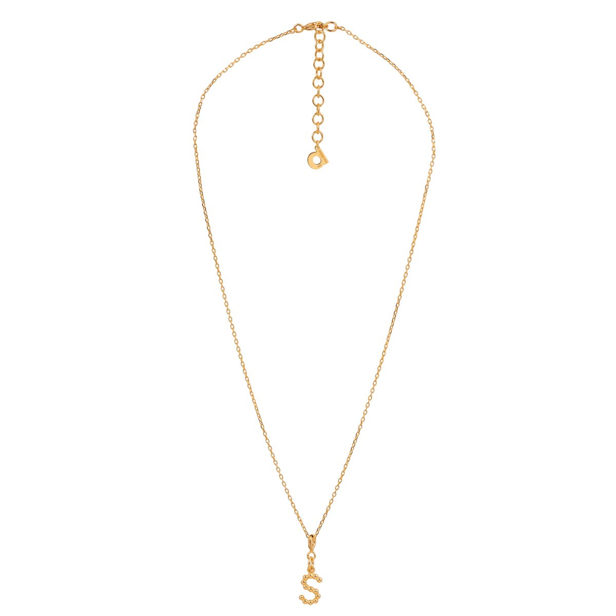 Yllätys Monogram Necklace S, gold-plated silver