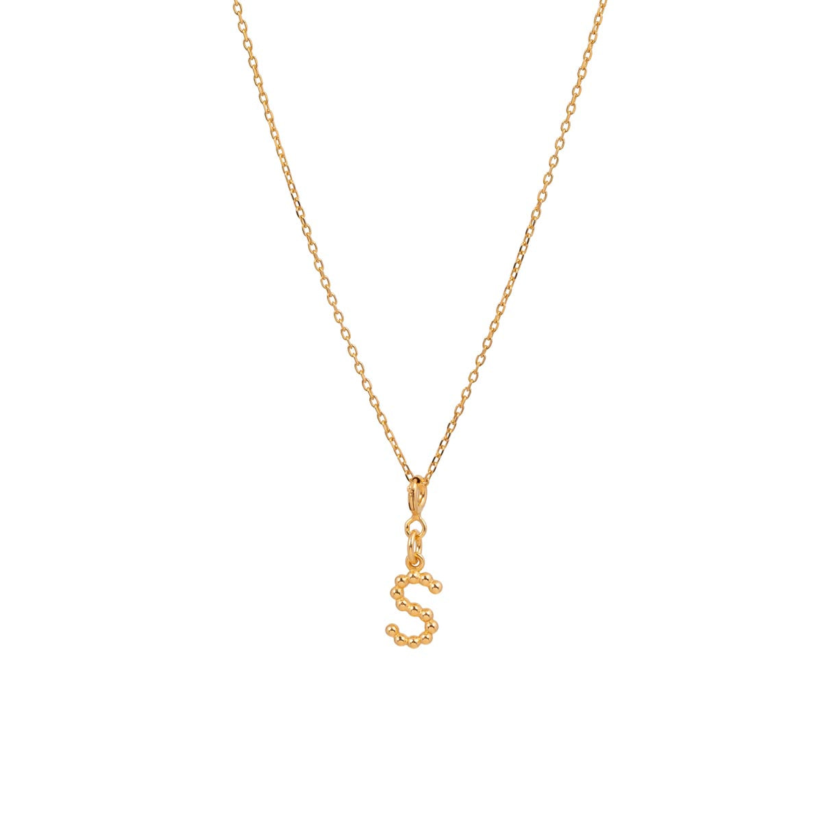 Yllätys Monogram Necklace S, gold-plated silver