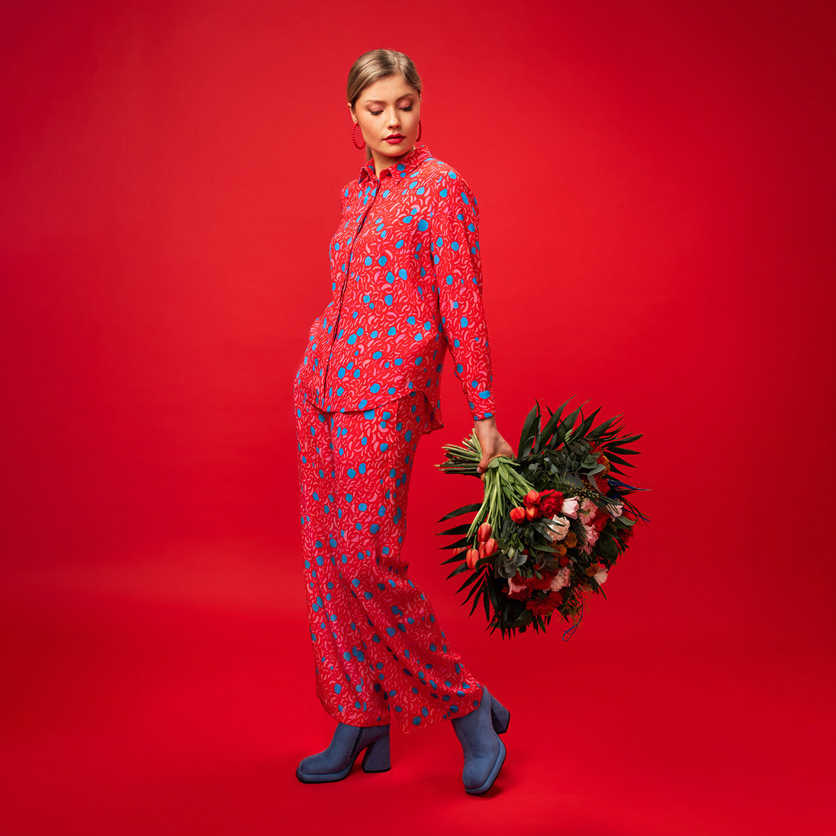 Tiila shirt, Tuovi, red