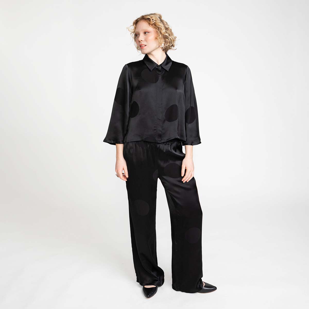 Paola shirt, Perla, black