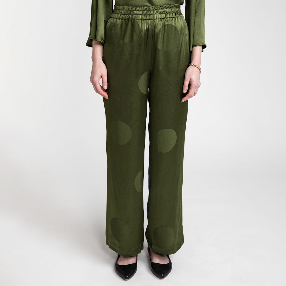 Tuike trousers, Perla, olive green
