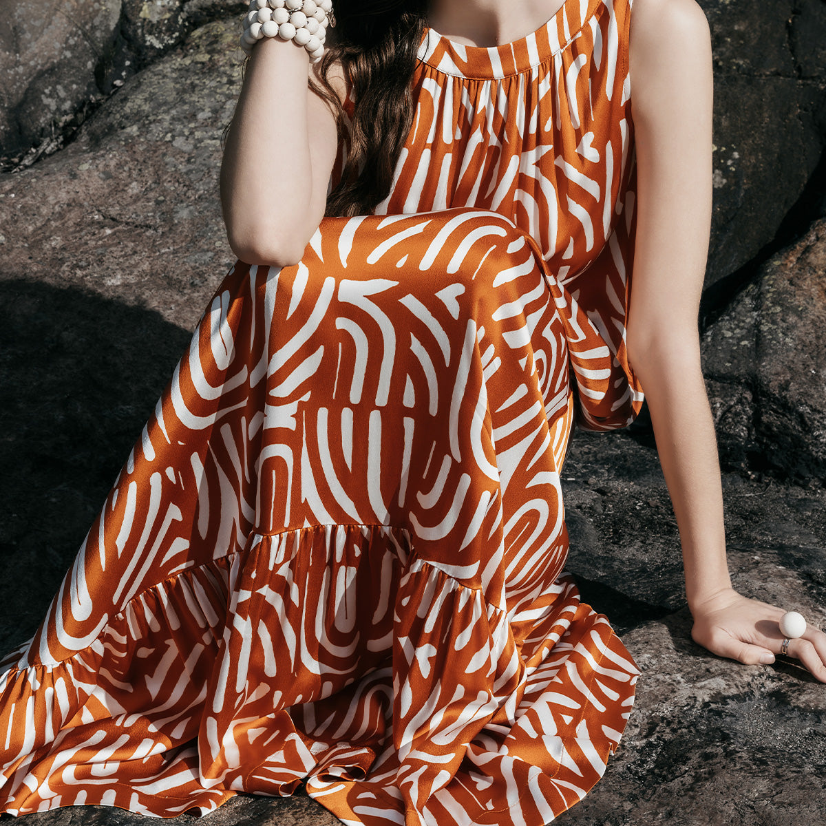 Merili dress, Kaari, copper