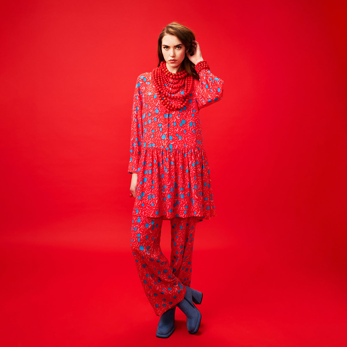 Miliina dress, Tuovi, red