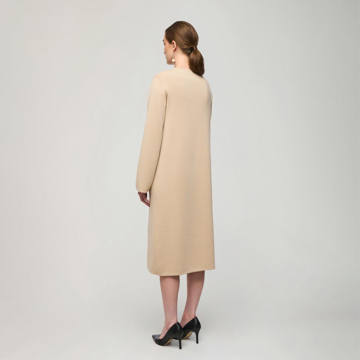 Nata knit dress, beige