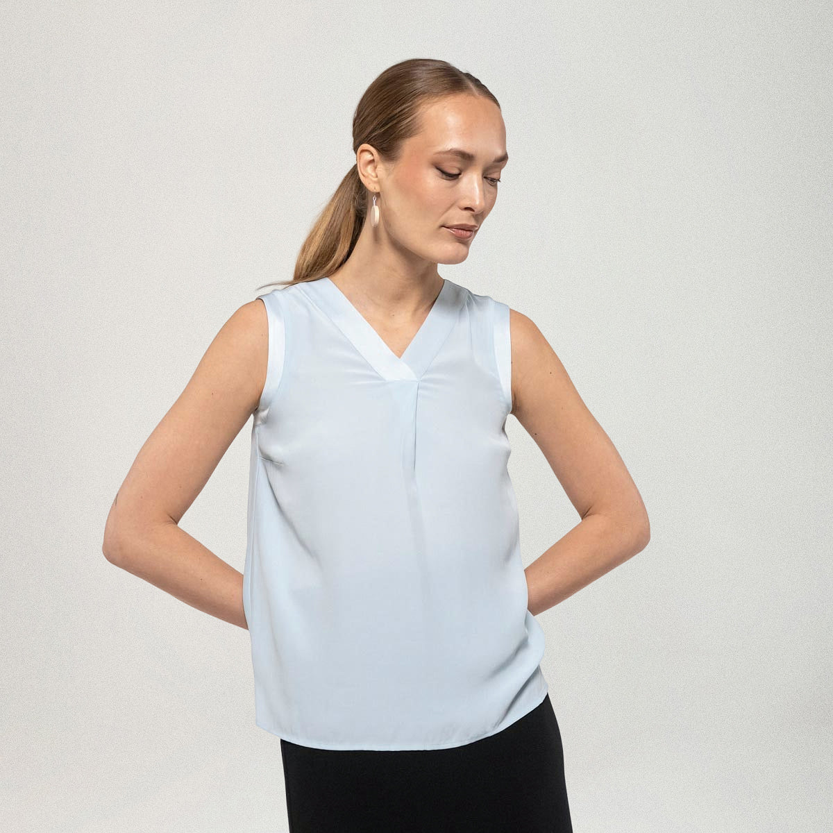 Solana top, light blue