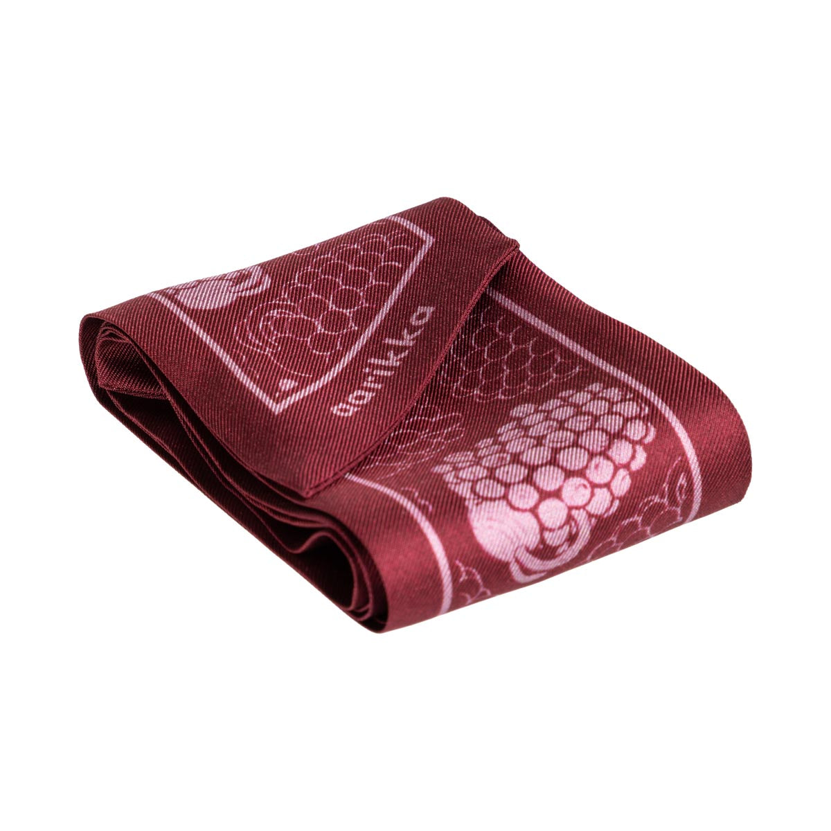 Mindi silk scarf, Ram, burgundy