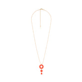 Irina pendant, orange and gold