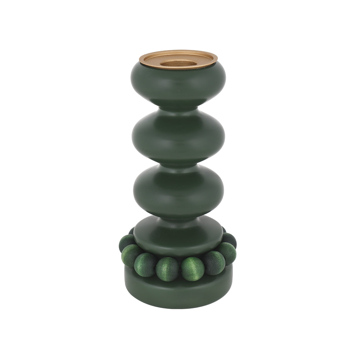 Linna candleholder, moss green