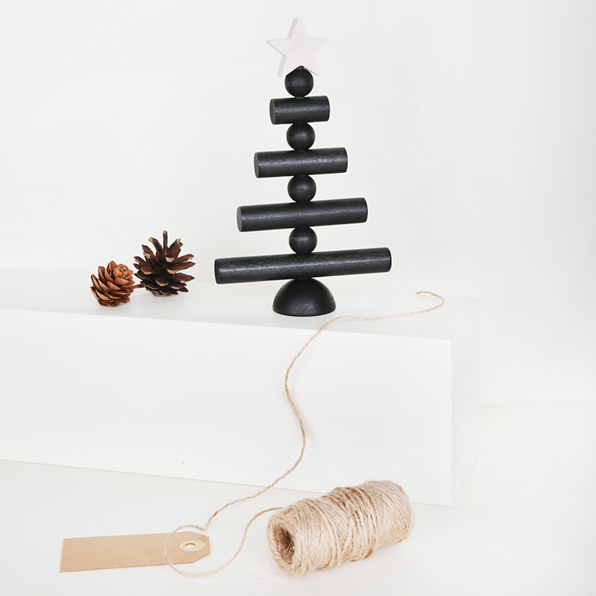 Joulupuu table decoration, moss green