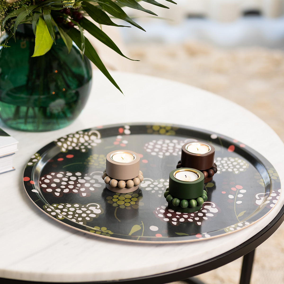 Prinsessa candleholder, moss green