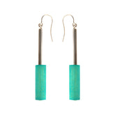 Milano earrings, turquoise