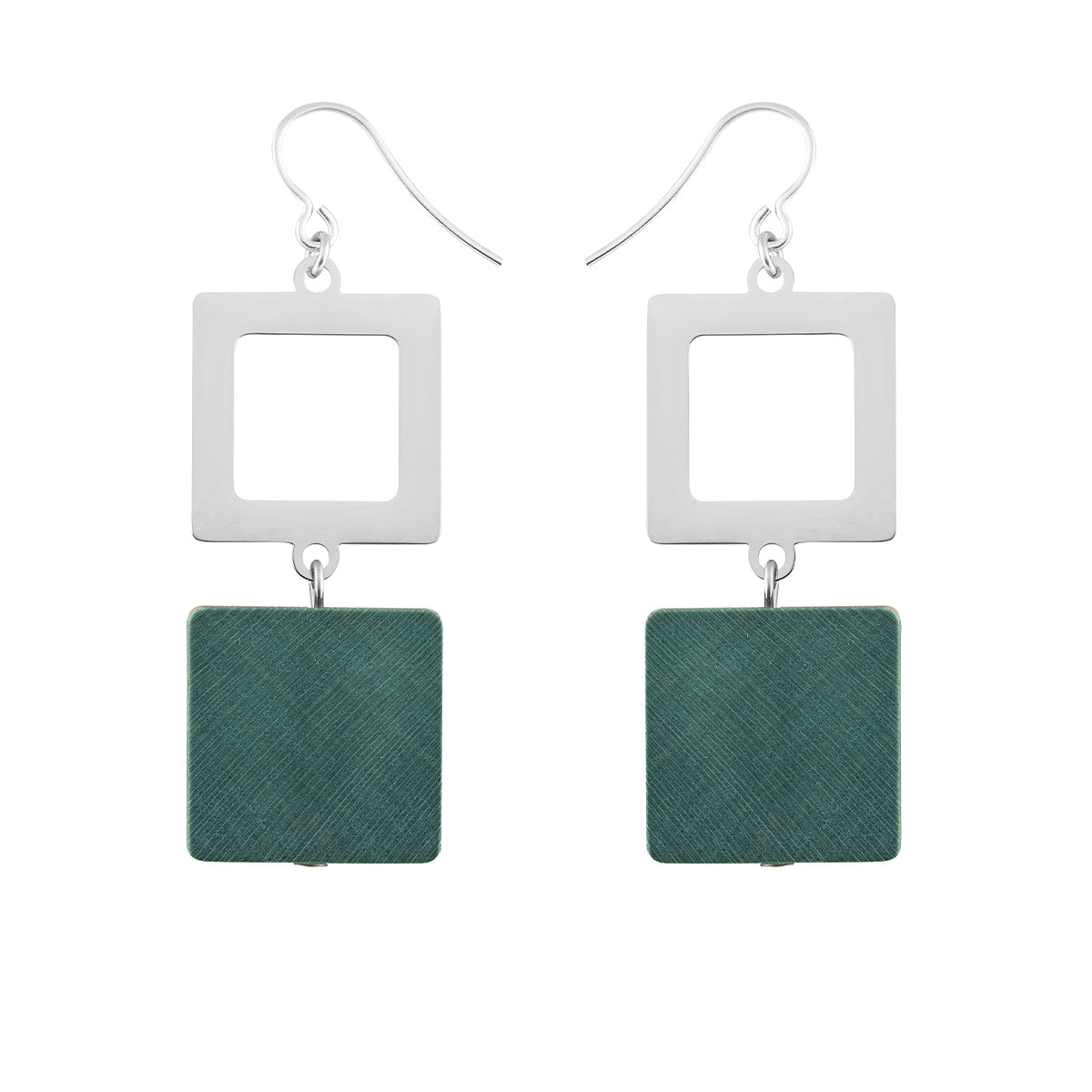 Adele earrings, teal