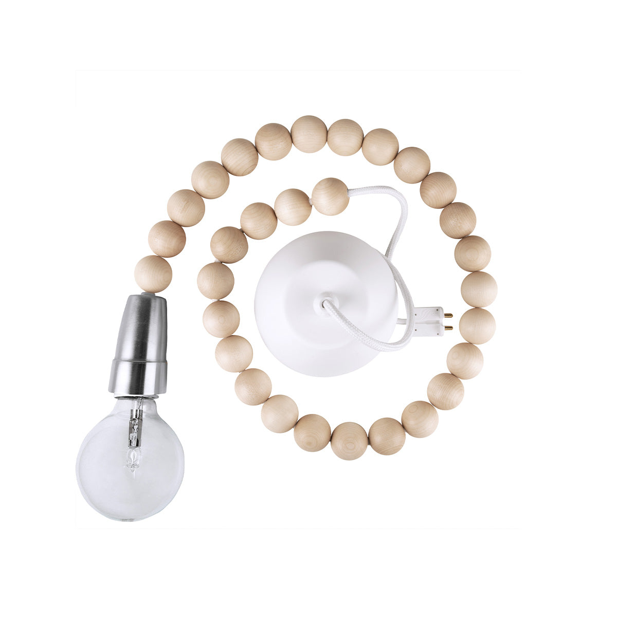 Reitti ceiling lamp, varnished wood