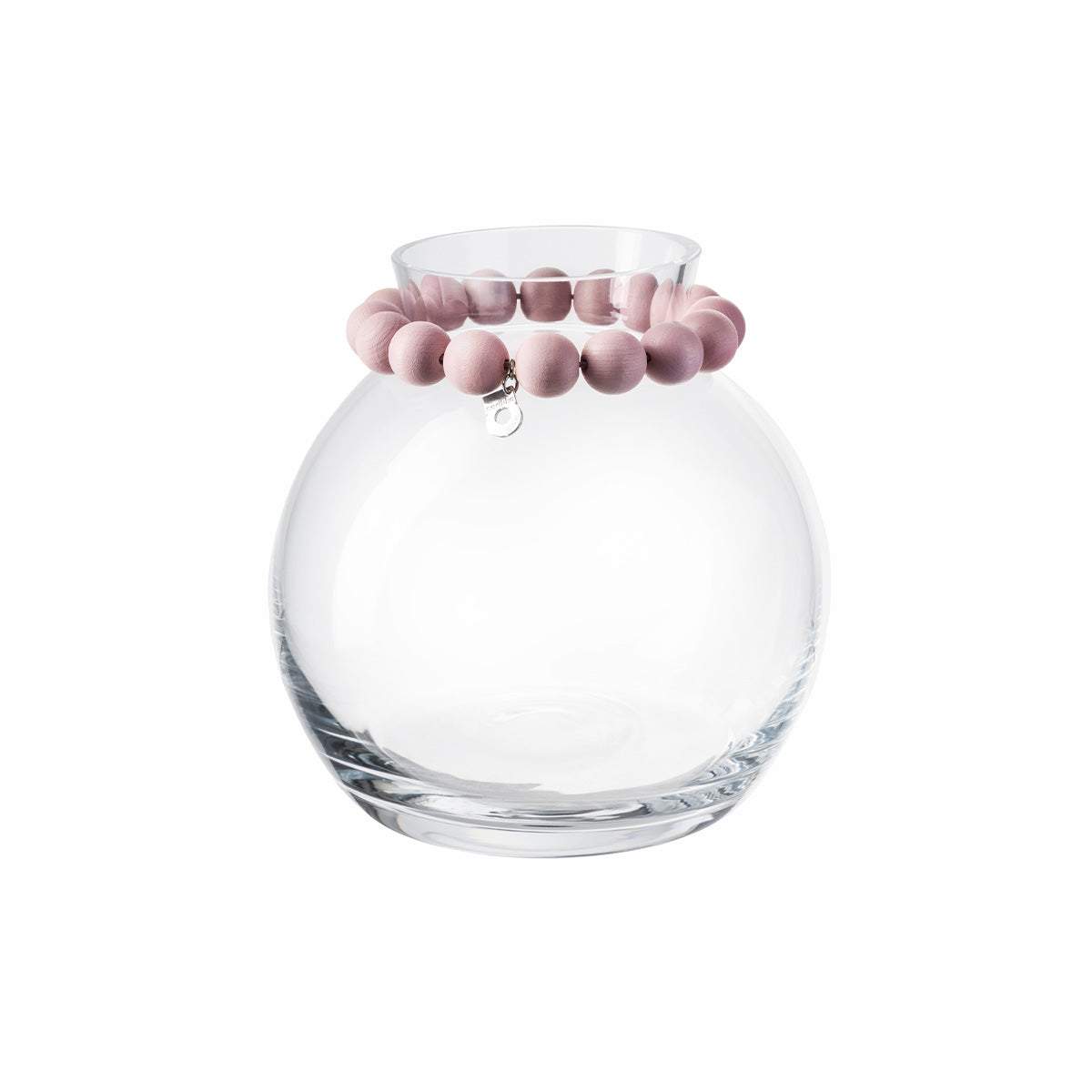Pore glass vase, 16 cm, light pink