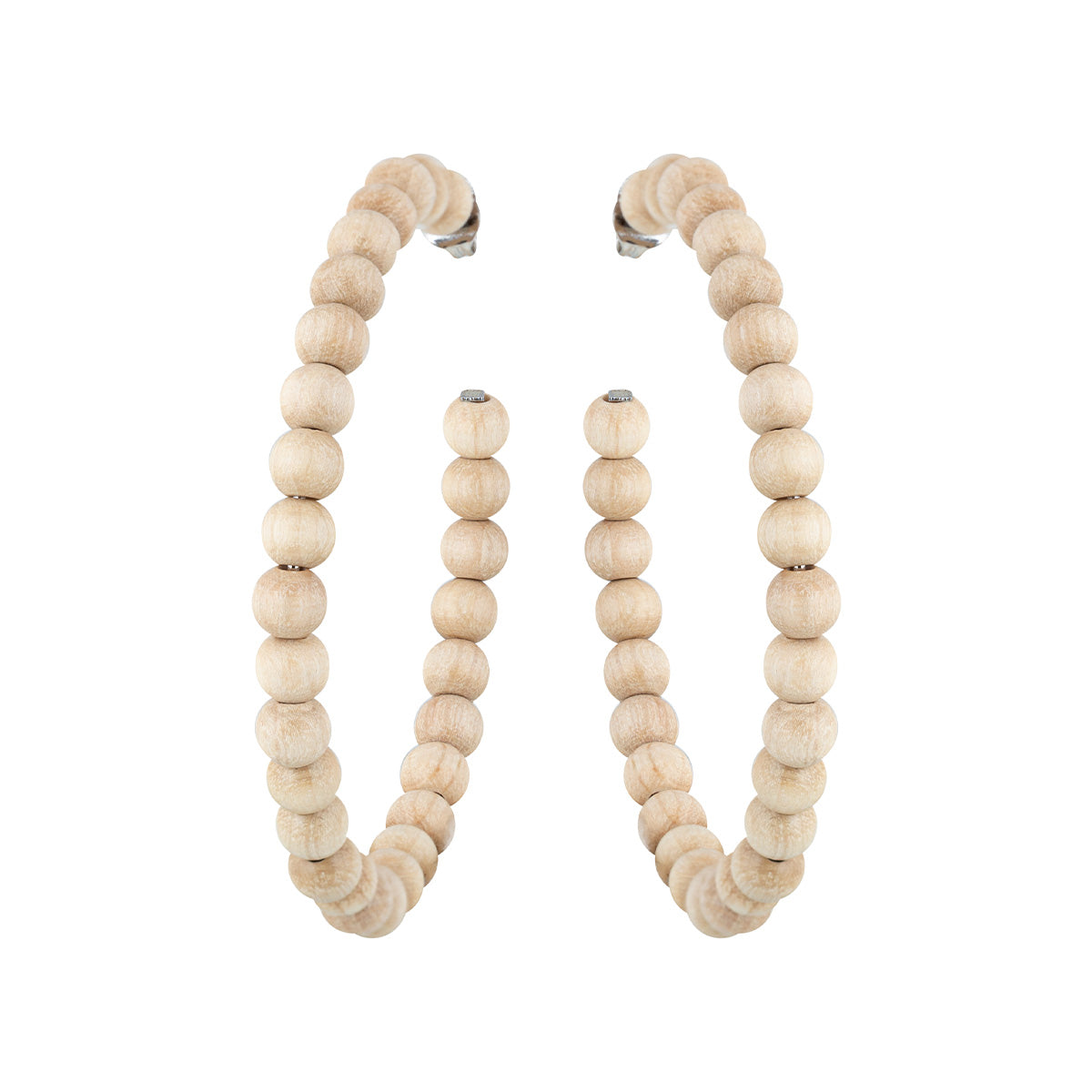 Sofia earrings, varnished wood