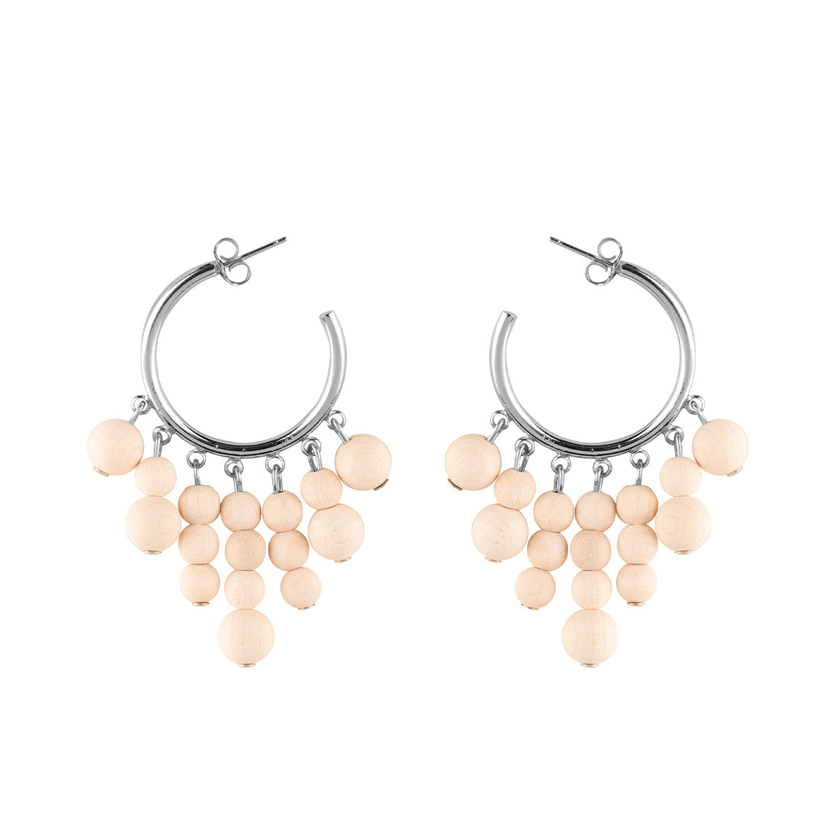 Gisella earrings, ecru