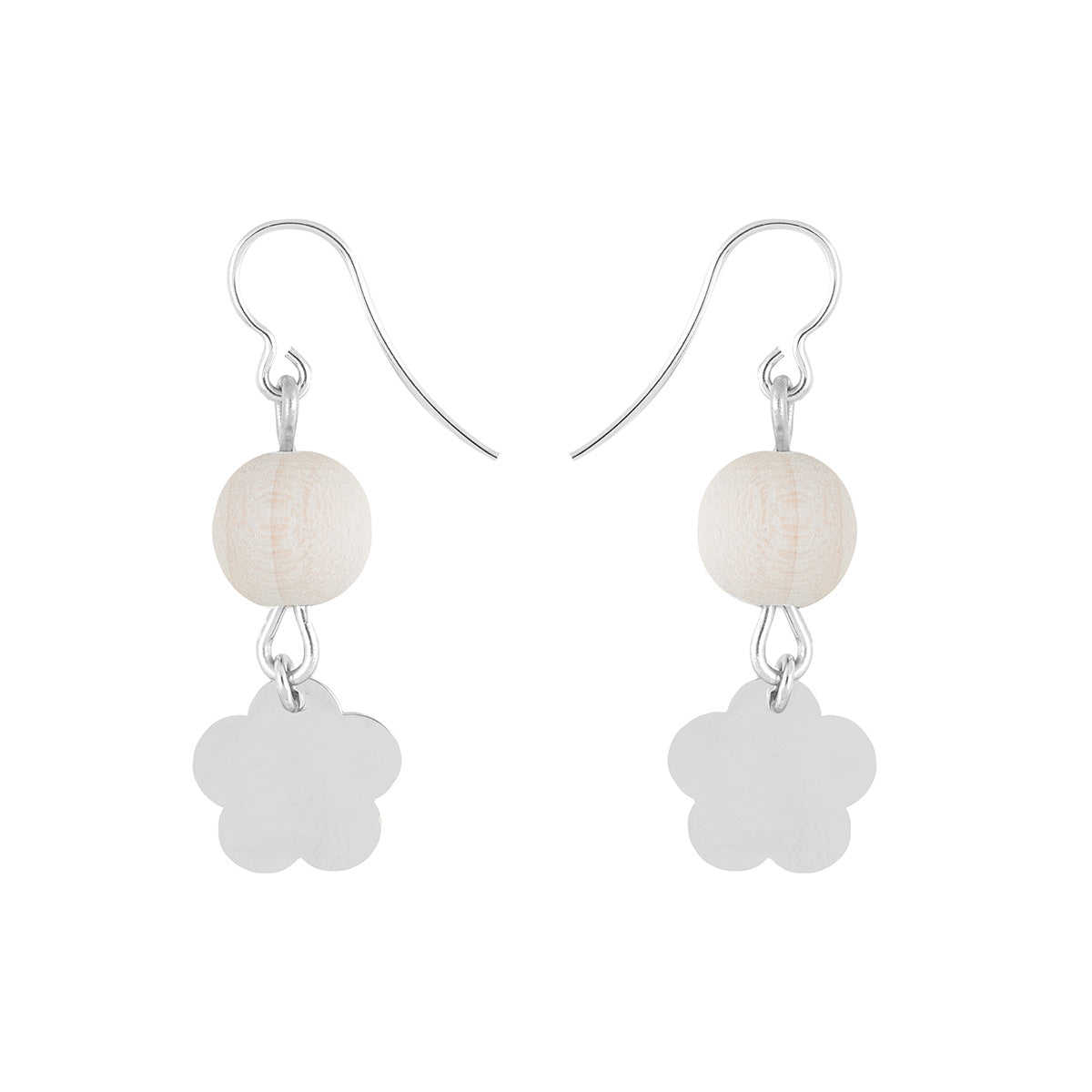 Minea earrings, ecru