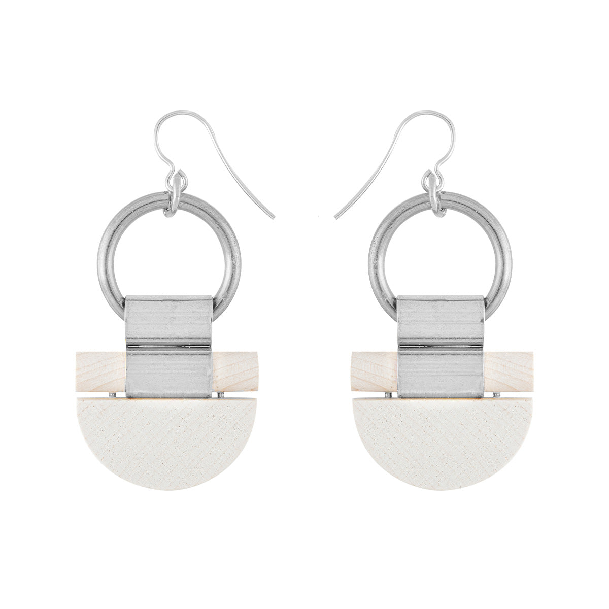 Kelohonka earrings, white