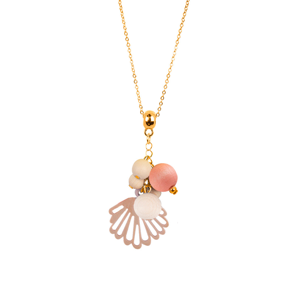 Simpukka pendant, orange