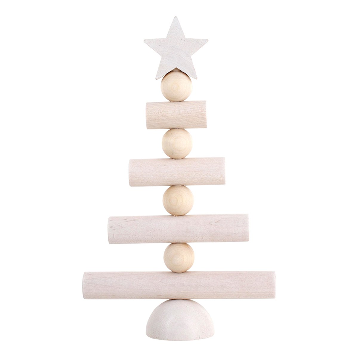 Joulupuu table decoration, white