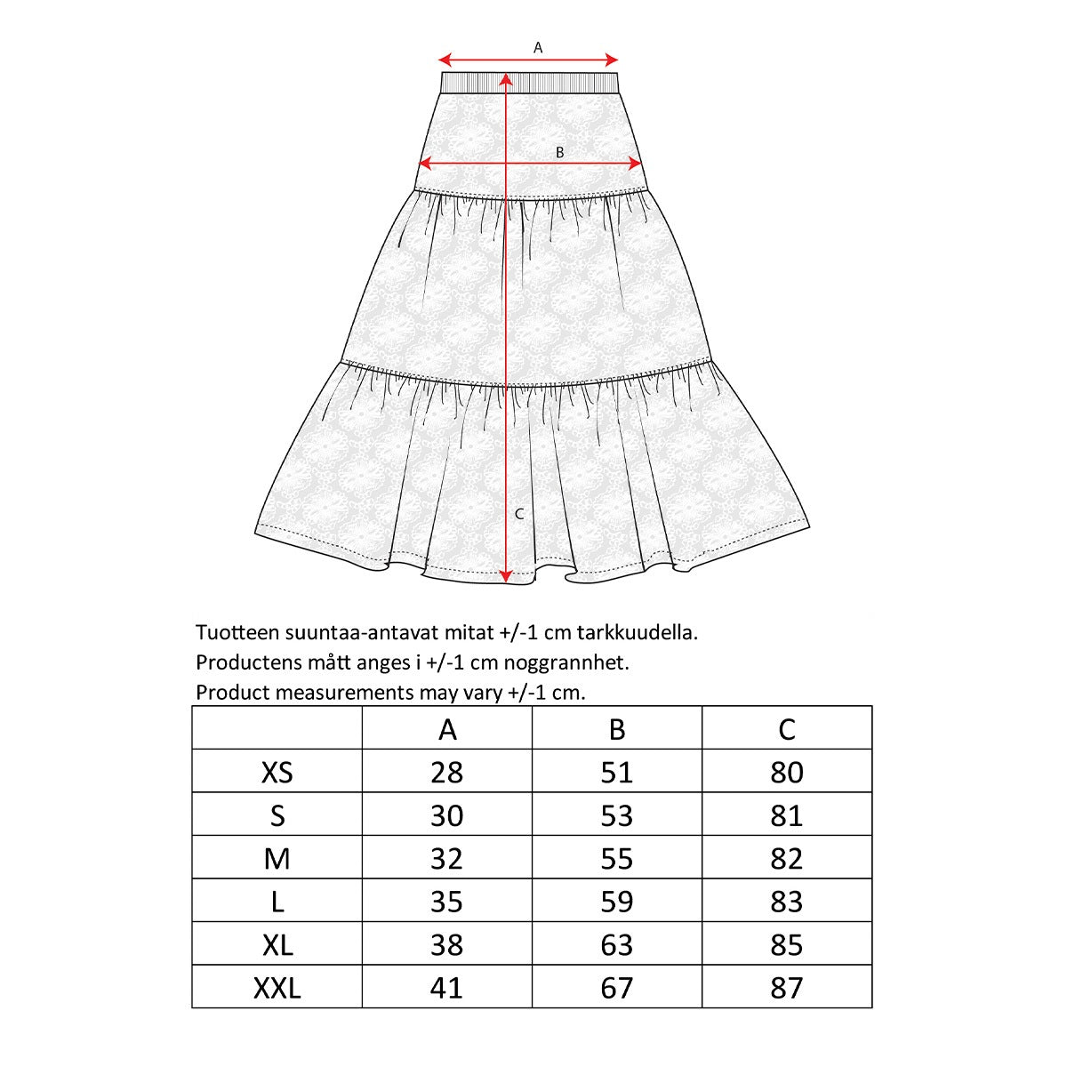 Netta skirt, black